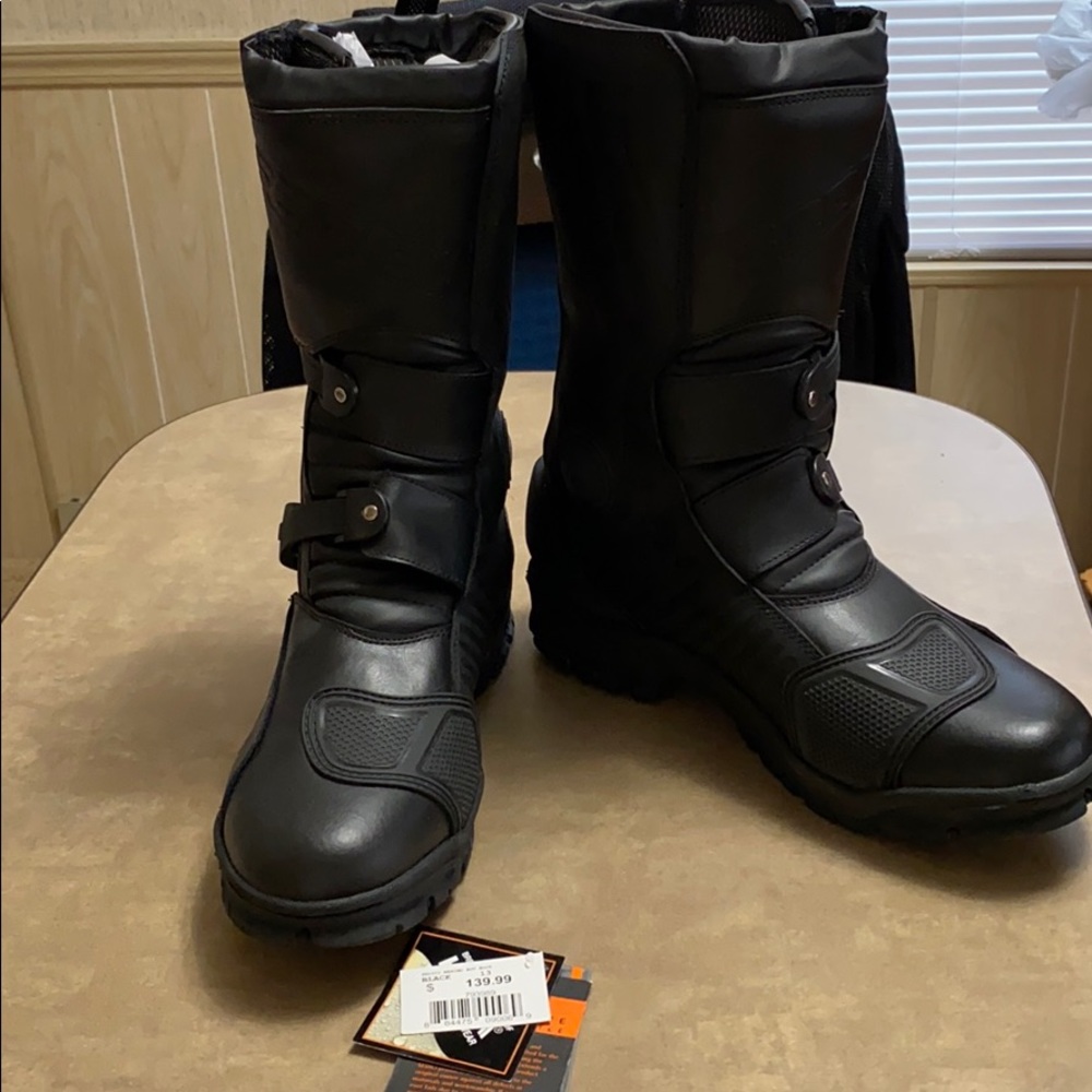 New Men’s Size 13 Sidici Maximo Black Moto Boot